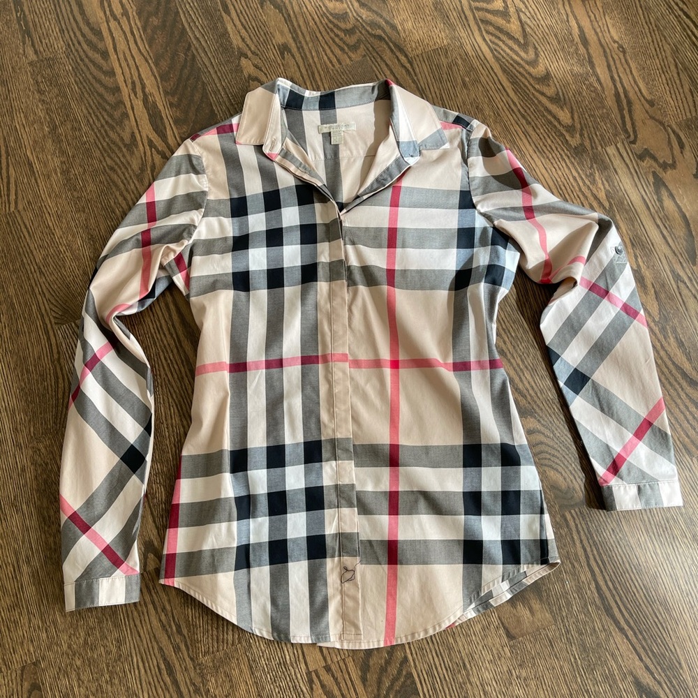 Burberry pattern dress shirt